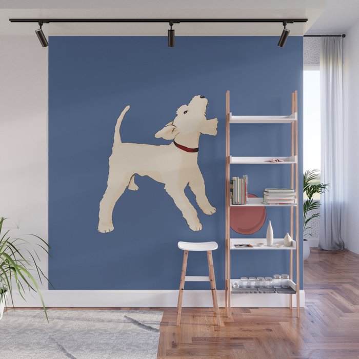 Terrier barking Wall Mural