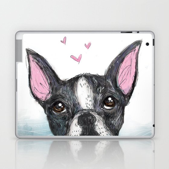 Boston Terrier Laptop & iPad Skin