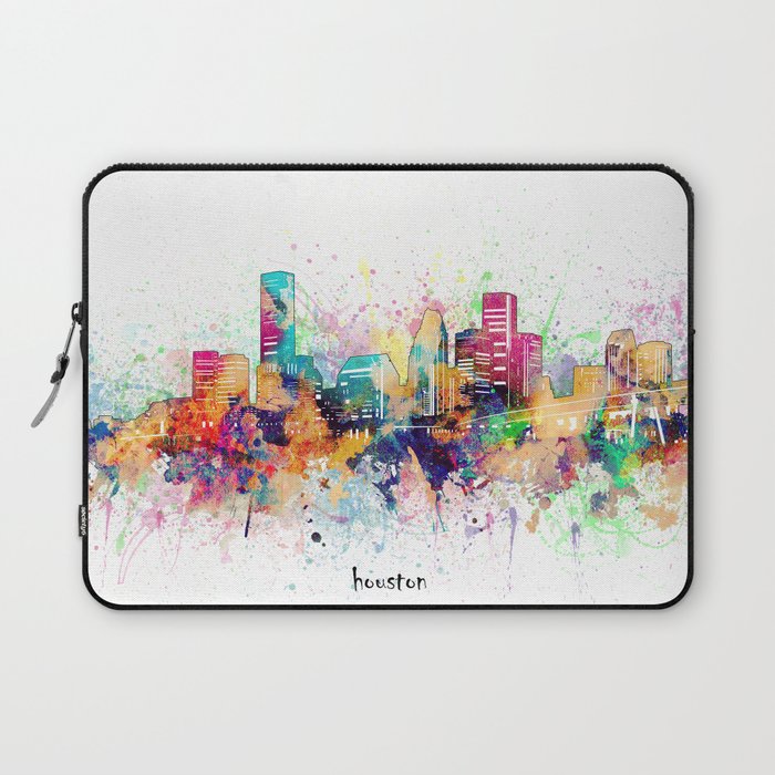 houston skyline artistic Laptop Sleeve