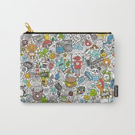 Comic Pop art Doodle Carry-All Pouch | Curated, Fries, Space, Monsters, Pineapple, Music, Doodle, Galaxy, Panda, Kawaii 