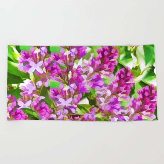 Lazy Day Lilac Beach Towel