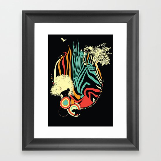 Zebra Framed Art Print