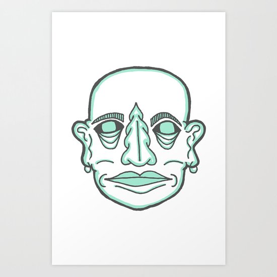 PUNK MONK Art Print