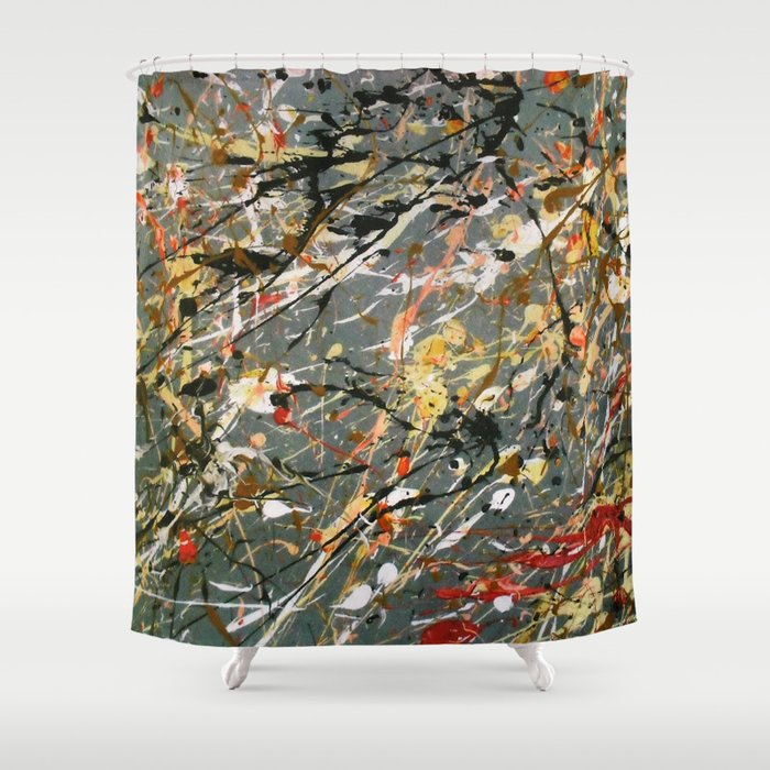 Jackson Pollock Interpretation Acrylics On Canvas Splash Drip