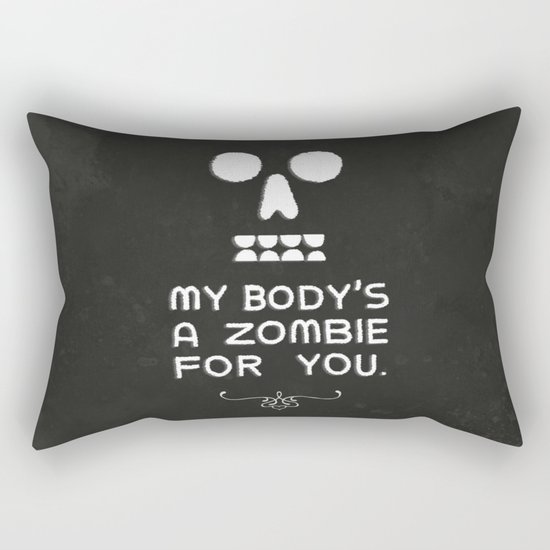 Zombie Love Rectangular Pillow