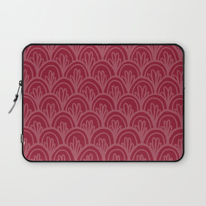 Raspberry Fancy Scale Pattern Laptop Sleeve