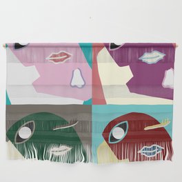 When I'm lost in thought patchwork 4 Wall Hanging