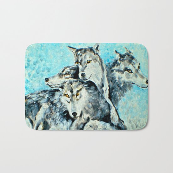 Our Brothers, the Wolves Bath Mat