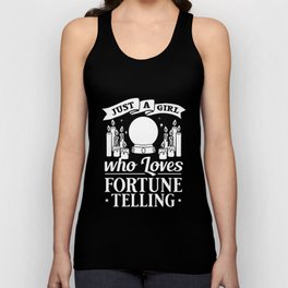 Fortune Telling Paper Cards Crystal Ball Unisex Tank Top