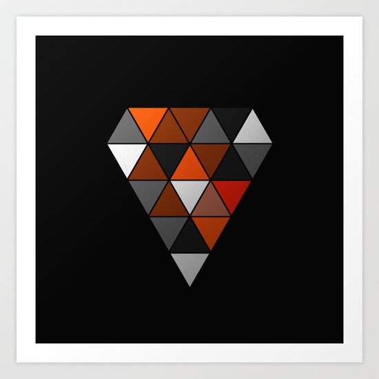 Metallic Diamond Art Print