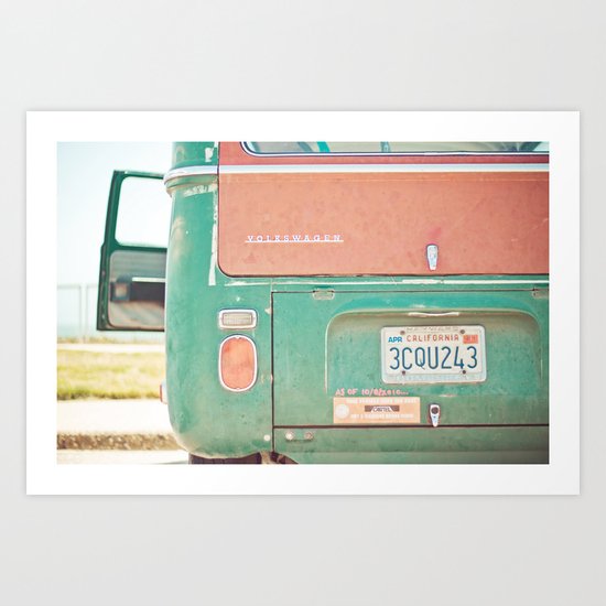 Beach Wagon Art Print