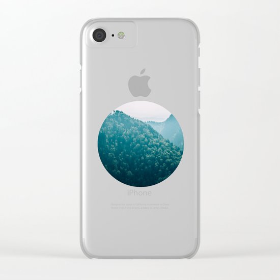 Blue Mountains Clear iPhone Case