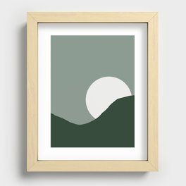 Abstract sun Recessed Framed Print
