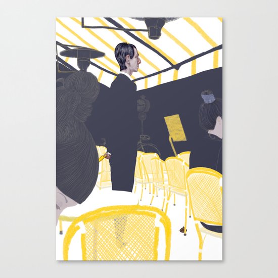 Les Parisiens - Gérant de Café Canvas Print
