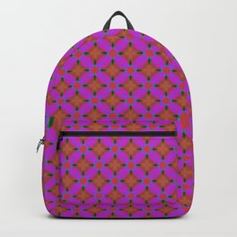 Pink Diamond Geometric Backpack