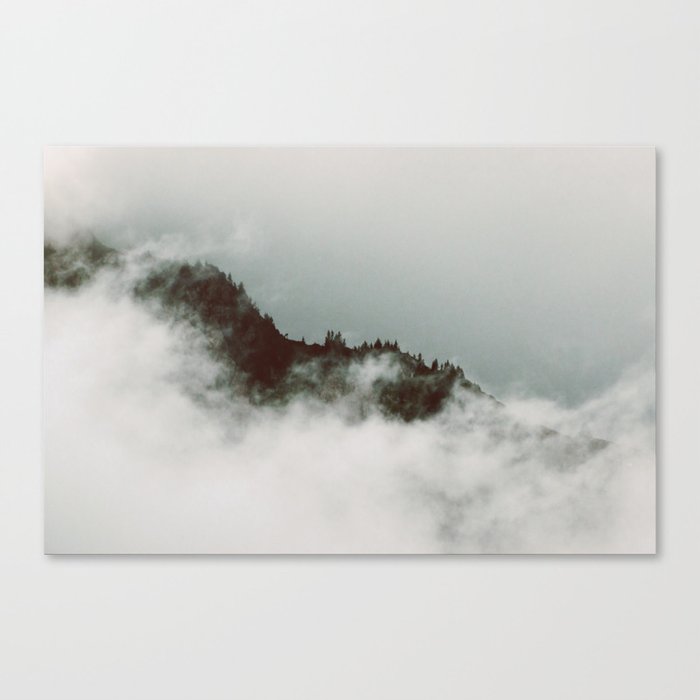 Cloud Wrapped Mountains | Nautre and Landscape Photography Canvas Print