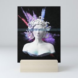 Medusa color blast  Mini Art Print