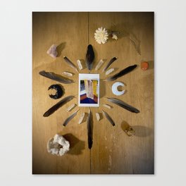 10 Feathers Canvas Print