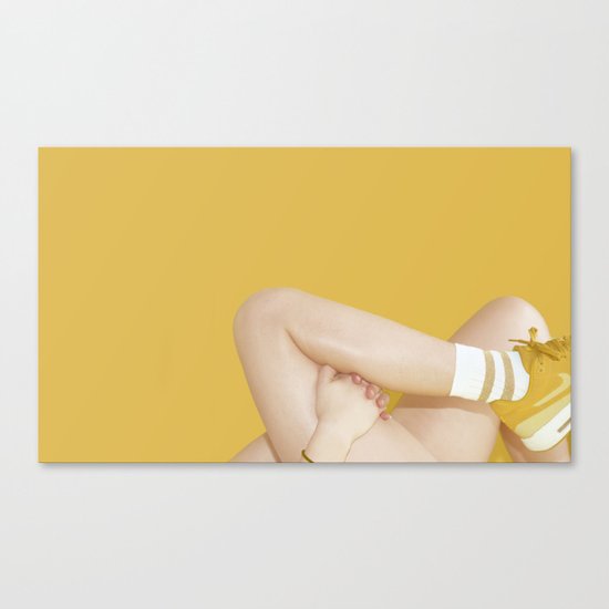 YELLOW SNEAKERS Canvas Print
