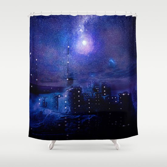 City of lights Shower Curtain