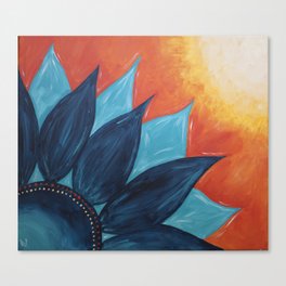Sunflower Burst Horizontal Canvas Print
