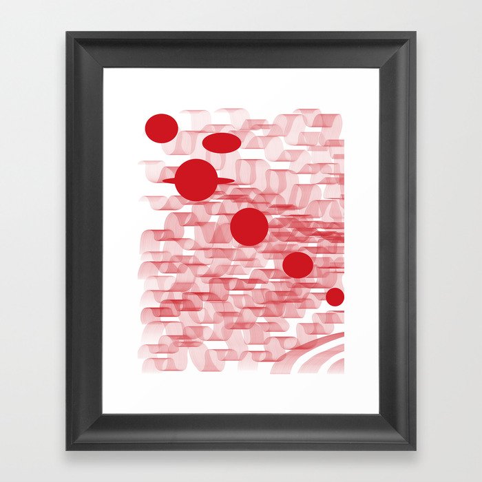 red planets Framed Art Print
