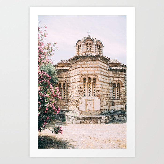 Greek Orthodox Church in Athens - Travel Architecture in Greece Art Print