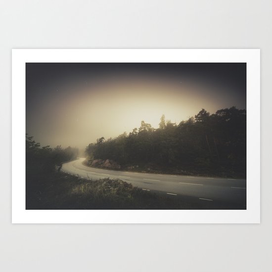 The roads we travel Art Print