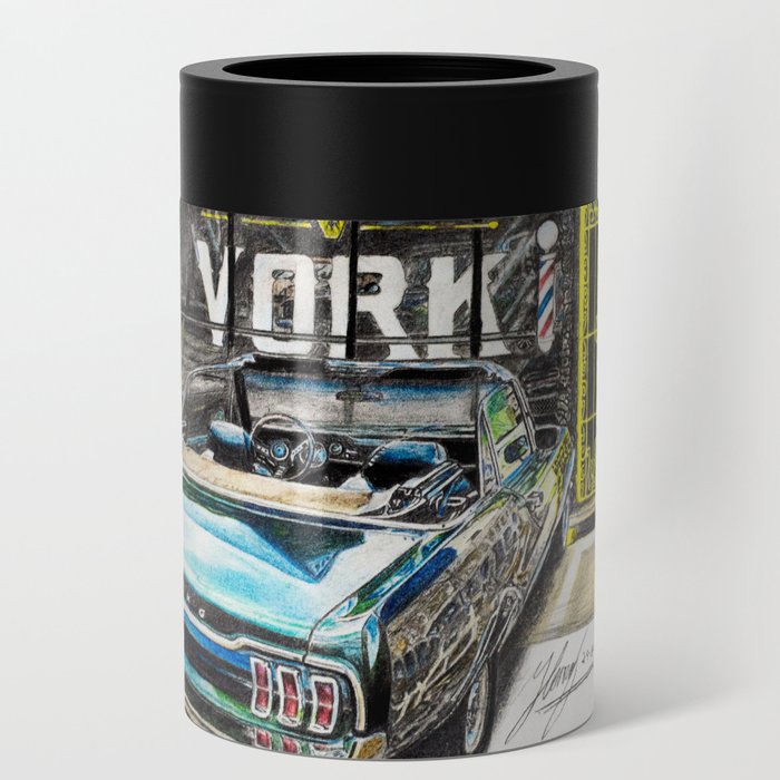 Muscle Car Drawing Can Cooler