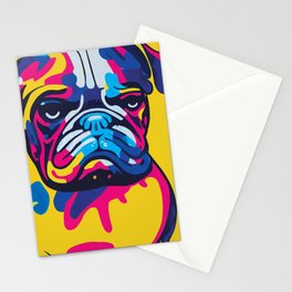 Stand Out with Our Unique and Artistic Old English Bulldog Art Stationery Cards