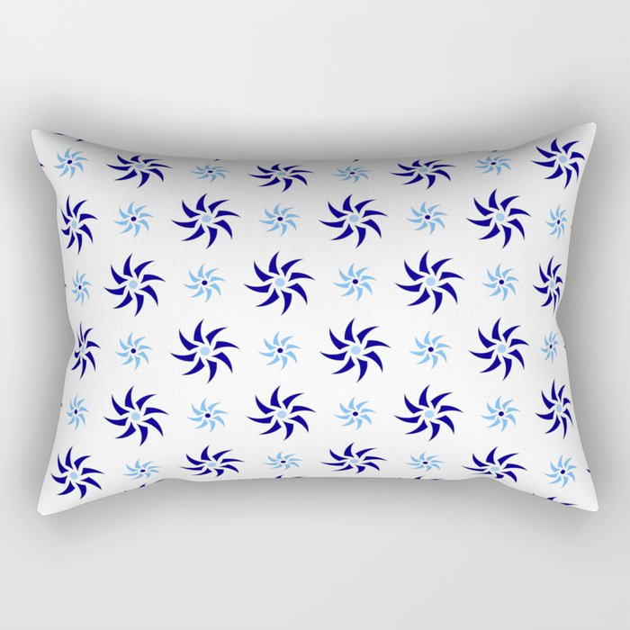 stars 108- blue Rectangular Pillow