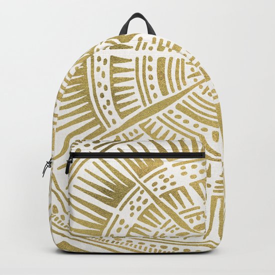 Paper Birch – Gold Tree Rings Backpack