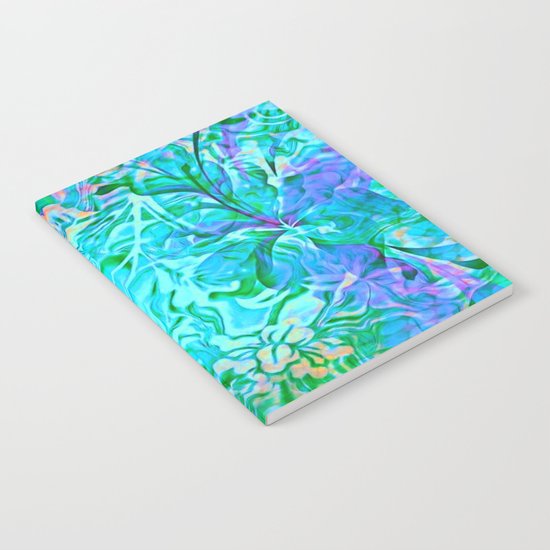 Tropical Breeze Floral Abstract Notebook