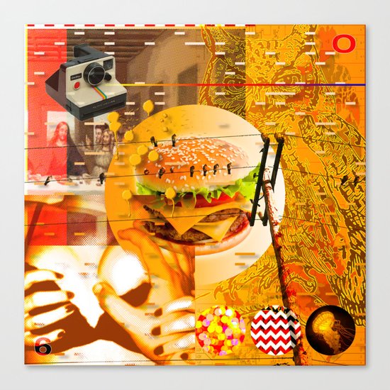 Never In A Million Years < The NO Series (Orange) Canvas Print
