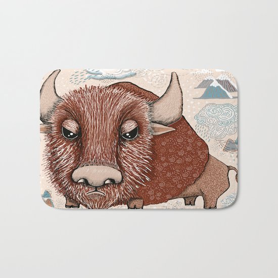 American Buffalo Bison Southwest Southwestern Bath Mat