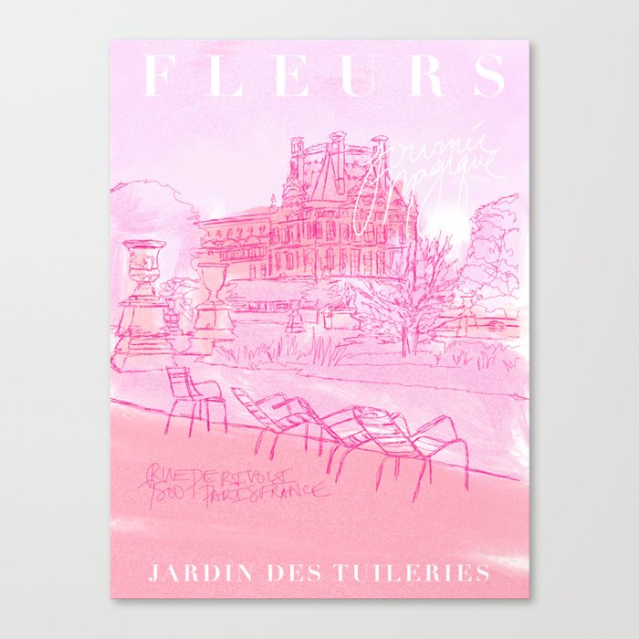 Fleurs Paris Canvas Print