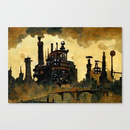 A world enveloped in pollution Canvas Print