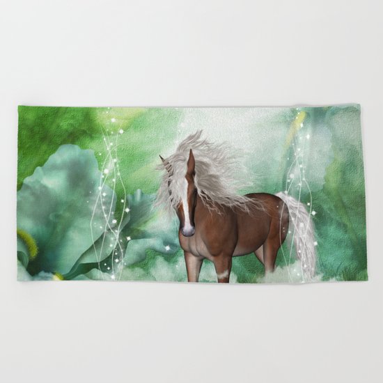Beautiful horse Beach Towel