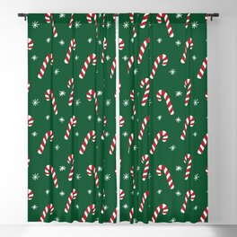 Candy Cane Pattern (red/green) Blackout Curtain