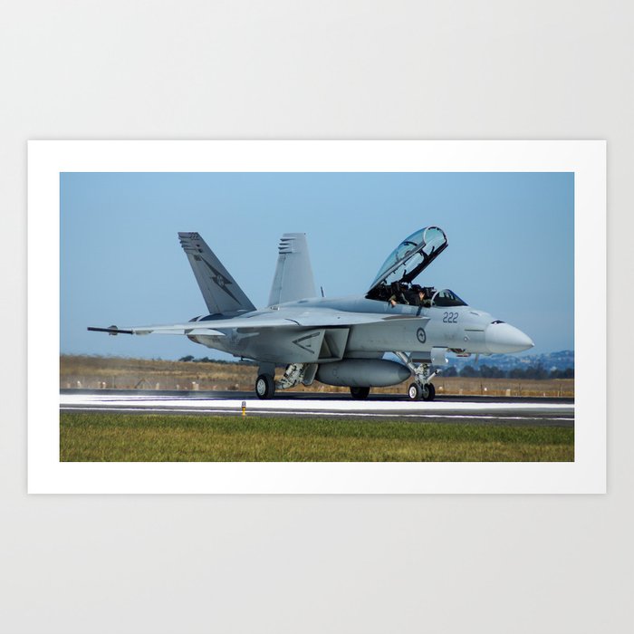 RAAF FA-18 Hornet Art Print