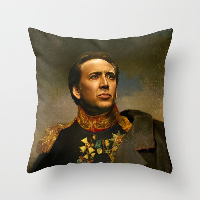Nicolas Cage - replaceface Throw Pillow
