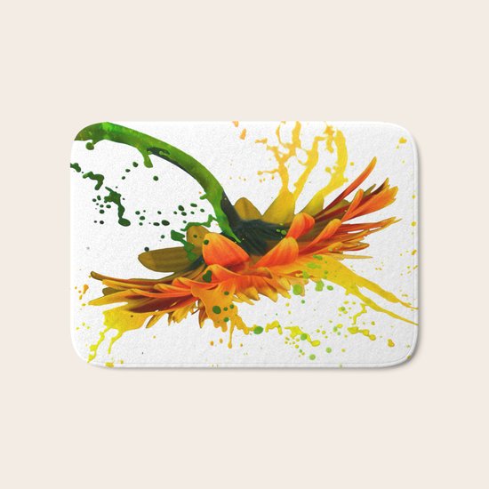 Liquid Daisy Bath Mat