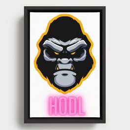 Ape HODL Framed Canvas