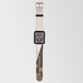 grunge canvas textured sailboat Apple Watch Band