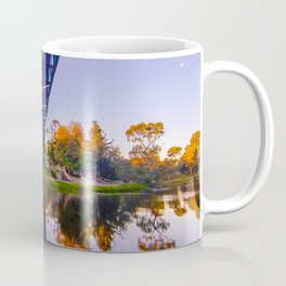 Sunset purple sky river reflection Adelaide City South Australia Coffee Mug