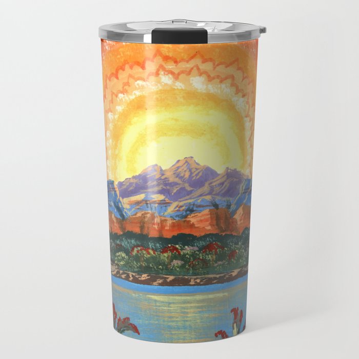 Vision at Sunset Travel Mug