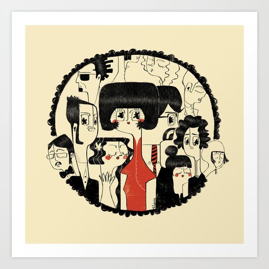 Crowd Art Print