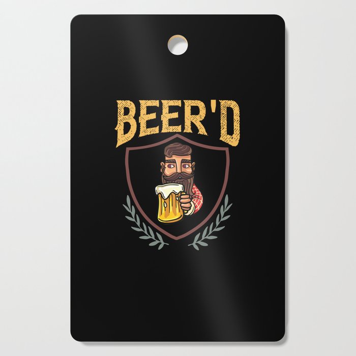 Beard And Beer Drinking Hair Growing Growth Cutting Board