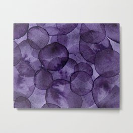 Imperial Violet Watercolour Metal Print