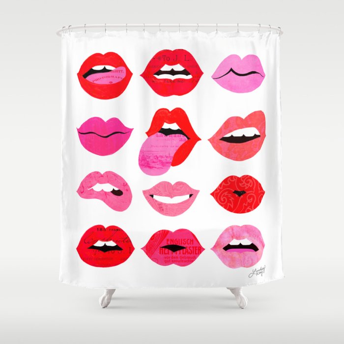 Lips of Love Shower Curtain